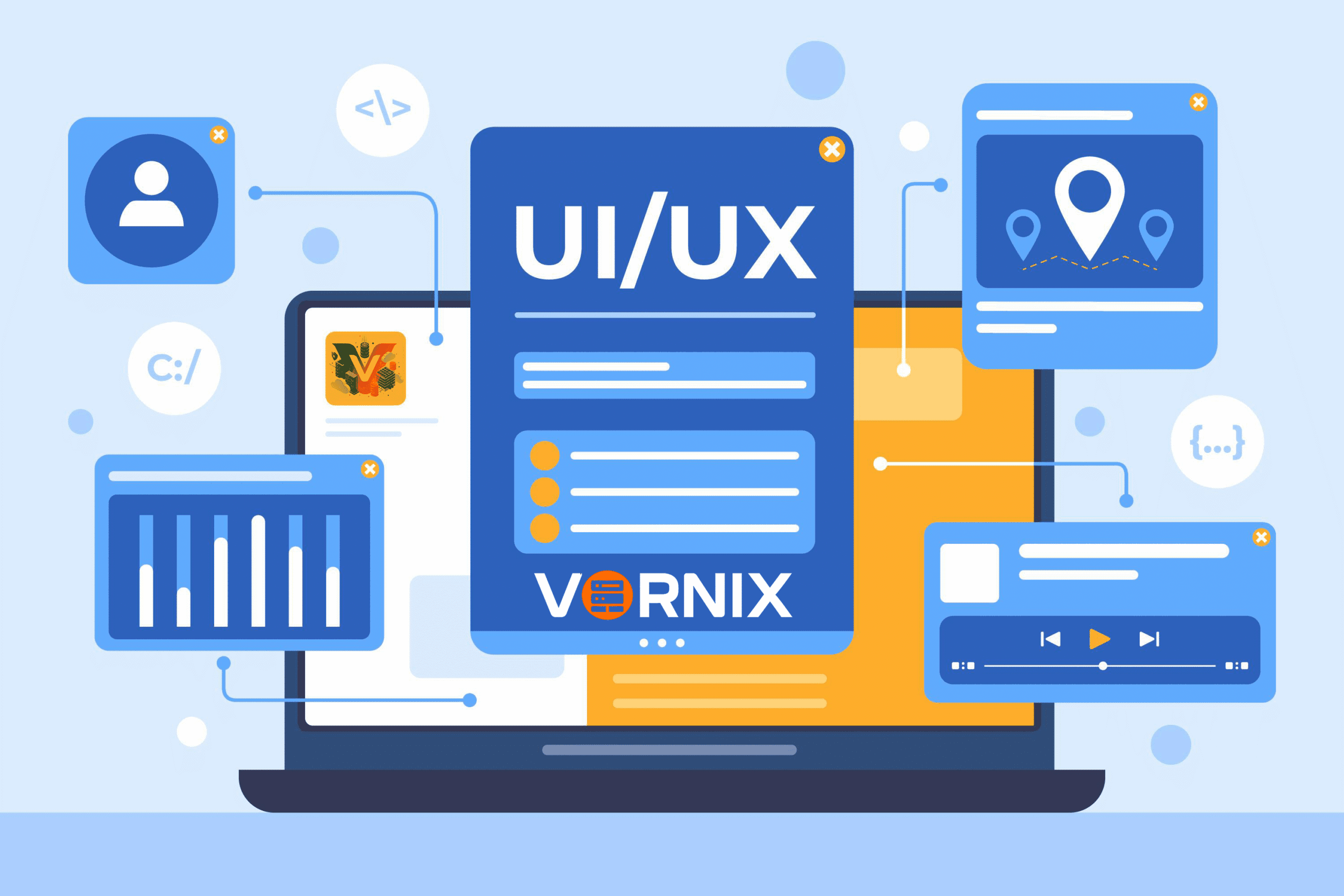 خدمات تصميم مواقع احترافية - WordPress و UI/UX